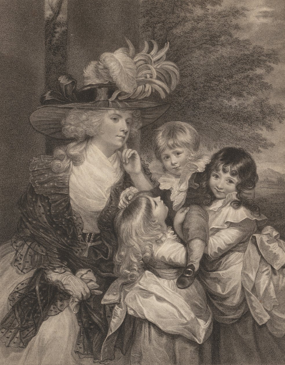 Lady Smith och hennes barn, 15 mars 1789. av Francesco Bartolozzi