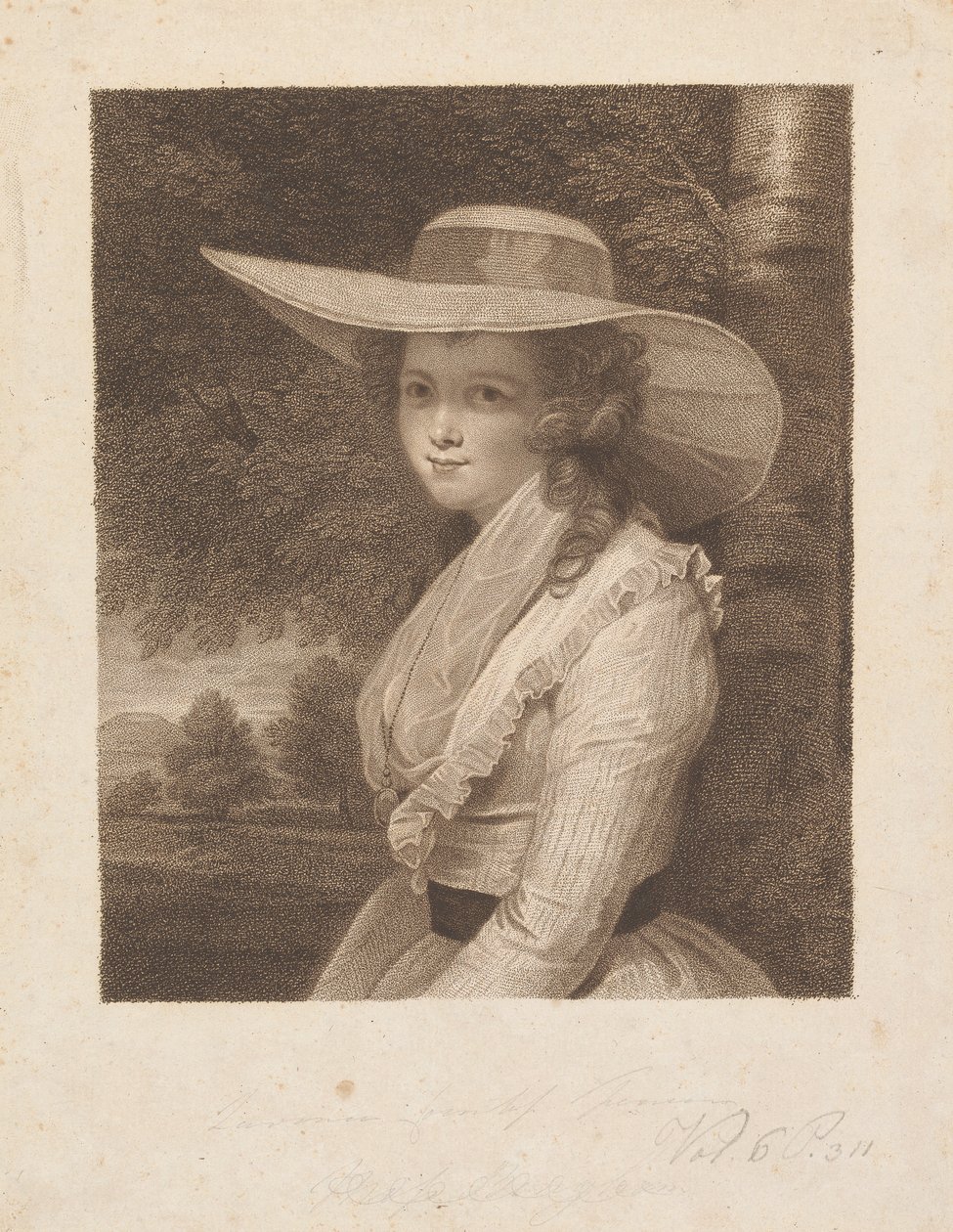 Lavinia Spencer (född Bingham), grevinna Spencer av Francesco Bartolozzi