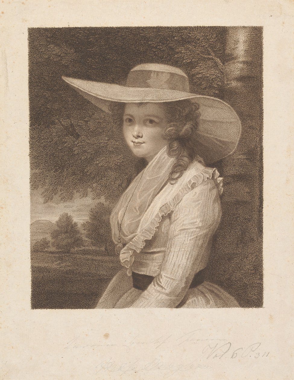Lavinia Spencer (född Bingham), grevinna Spencer av Francesco Bartolozzi