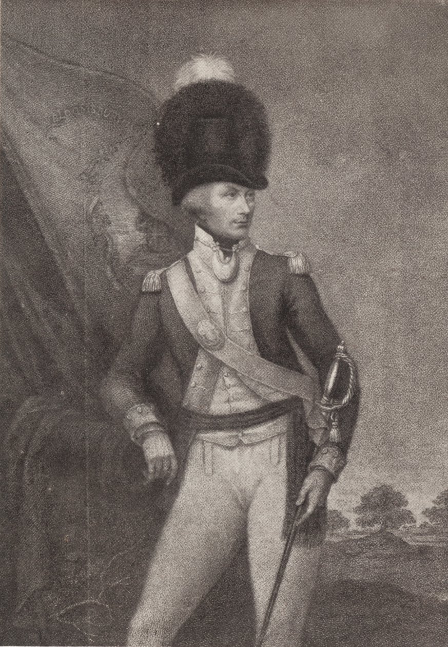 Överstelöjtnant Cox, Bloomsbury Volunteers, 1700-talet, 1909 av Francesco Bartolozzi