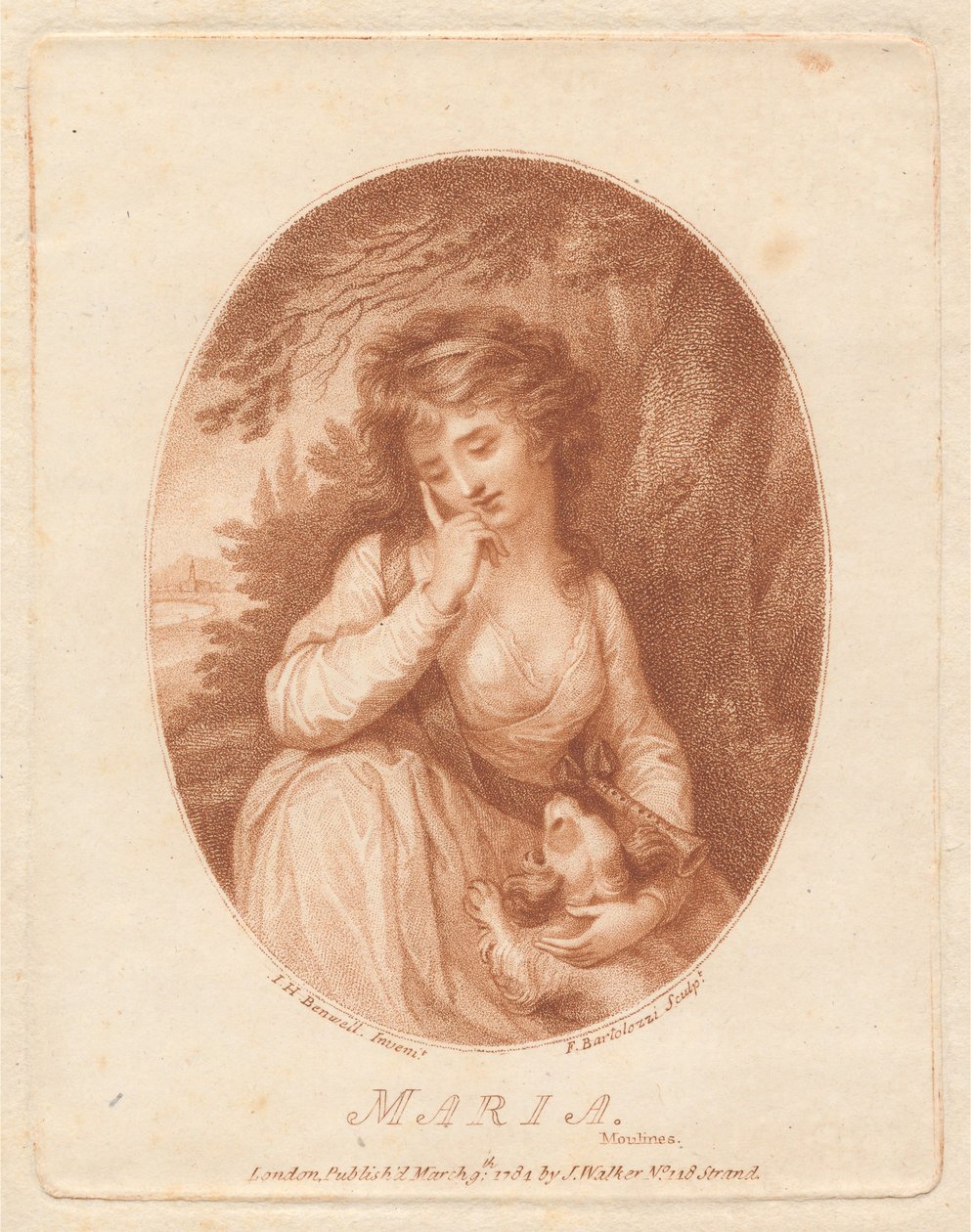 Maria av Moulines av Francesco Bartolozzi