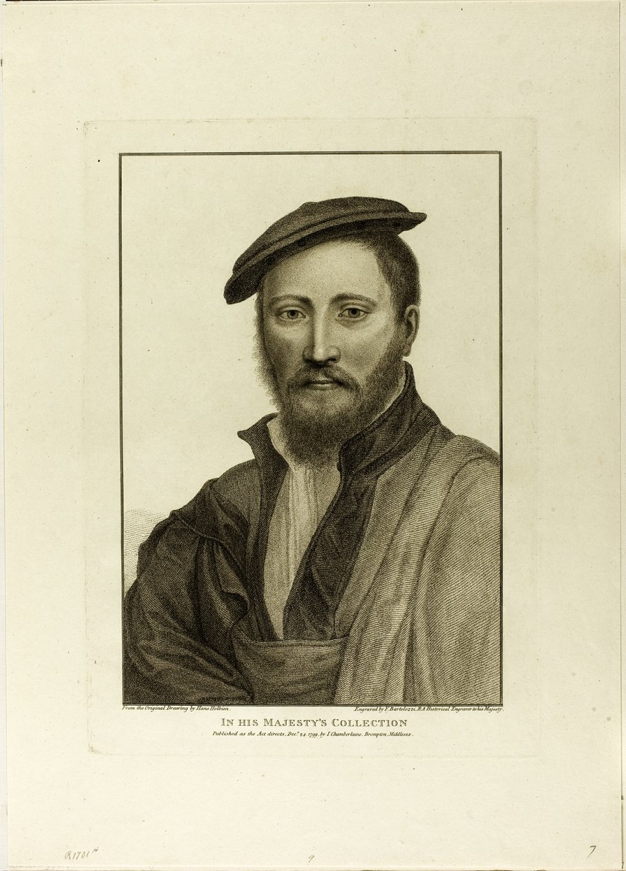 Porträtt av en man av Francesco Bartolozzi