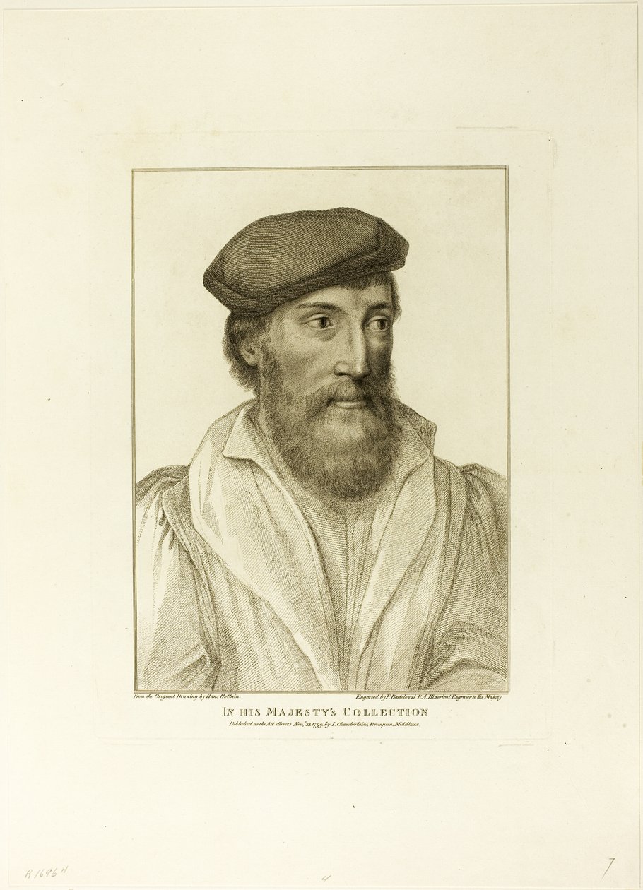 Porträtt av en man av Francesco Bartolozzi