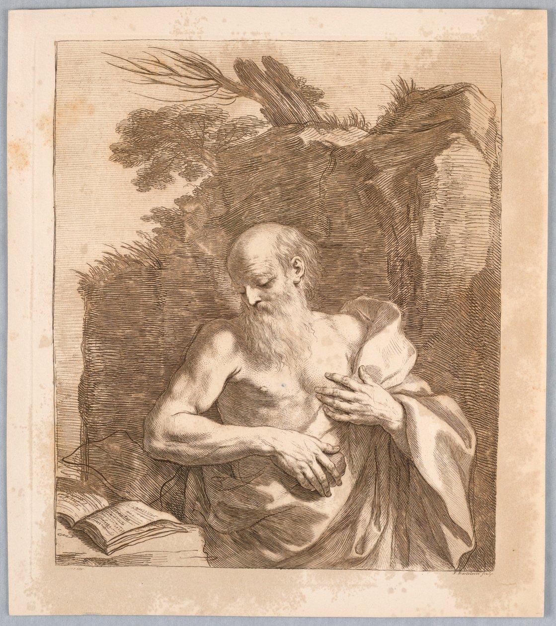 Sankt Jerome av Francesco Bartolozzi