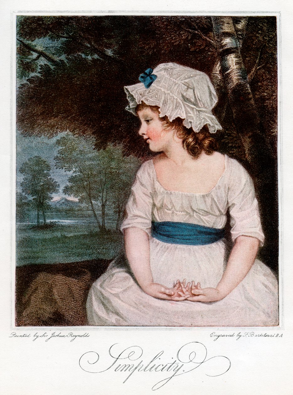 Enkelhet, 1905. av Francesco Bartolozzi