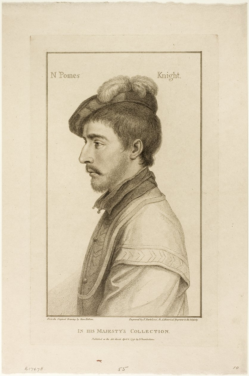 Sir Nicholas Poines av Francesco Bartolozzi