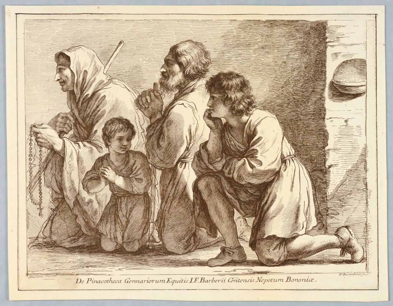 Familjen Cornaro av Francesco Bartolozzi