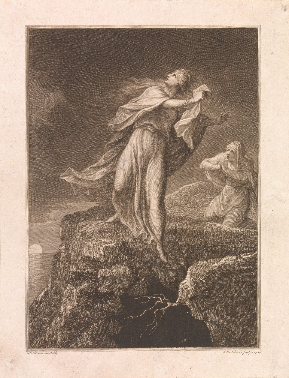 Uppståndelsen, den heliga Maria Magdalena och Maria, Jakobs mor av Francesco Bartolozzi