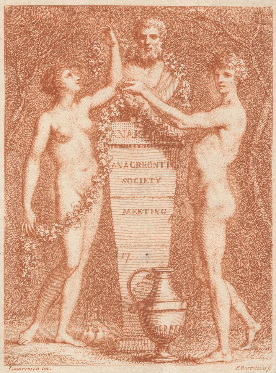 Eintrittskarte: Anacreontic Society Meeting av Francesco Bartolozzi