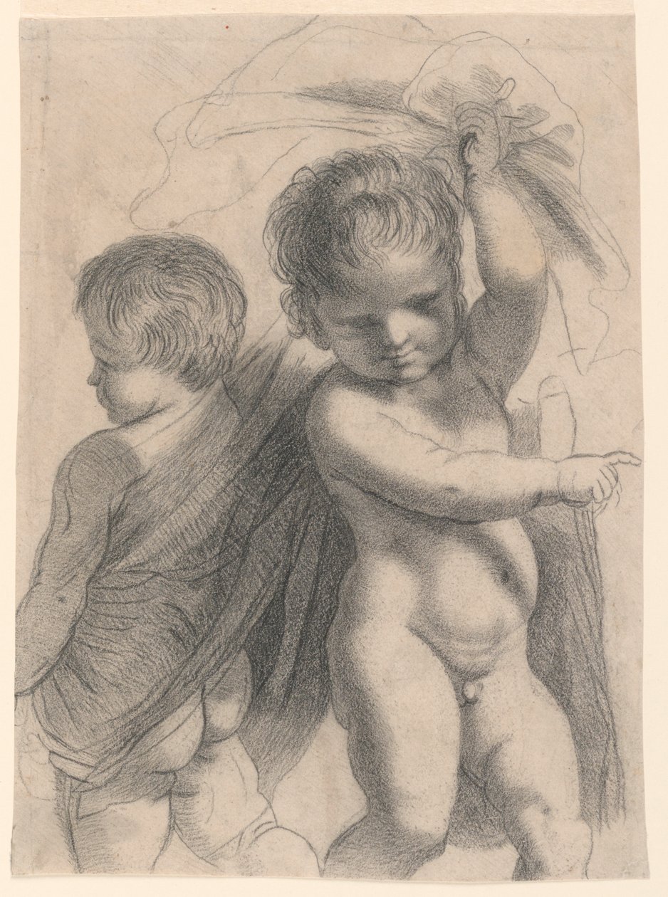 Två Putti av Francesco Bartolozzi
