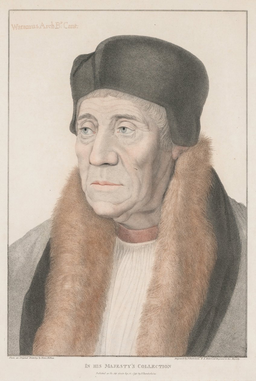 Paramus ärkebiskop av Canterbury, 1795. av Francesco Bartolozzi