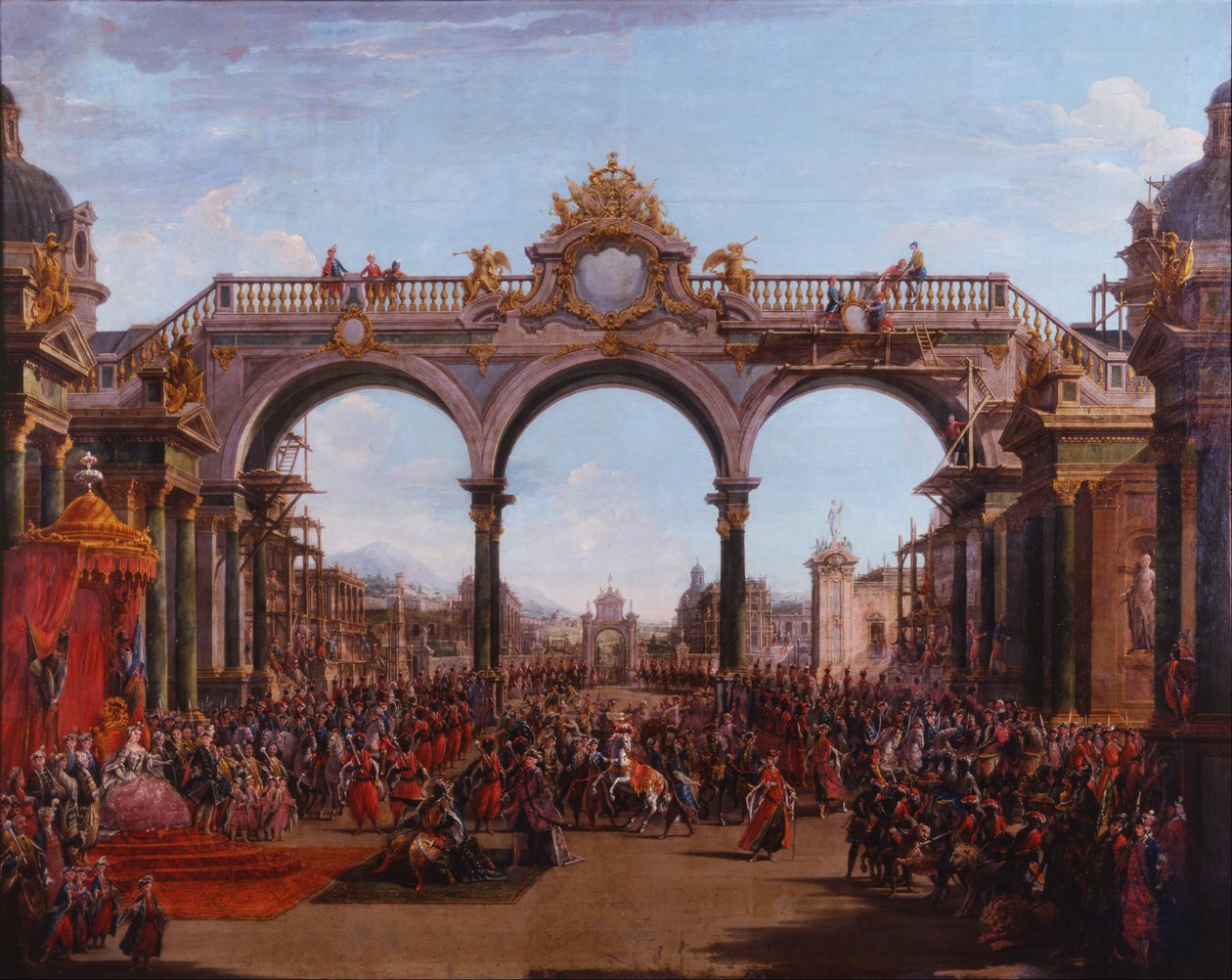 Dido övergiven (Acto I, Escena V) av Francesco Battaglioli
