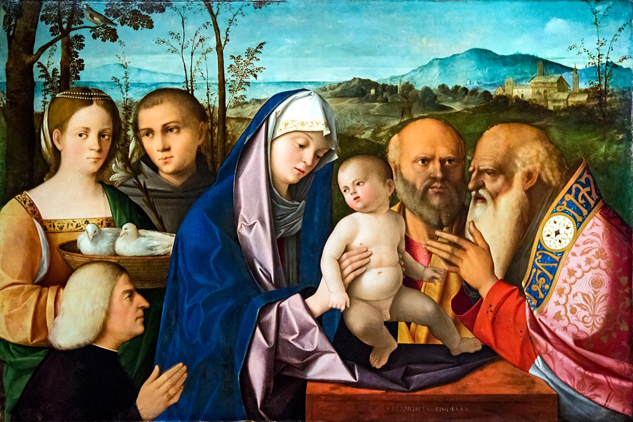 Presentation av Jesus i templet av Francesco Bissolo