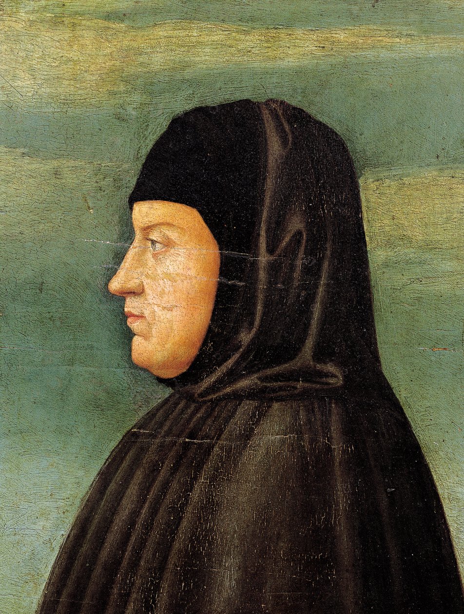 Porträtt av Petrarch (Francesco Petrarca) (1304-74) (olja på panel) av Francesco Bonsignori