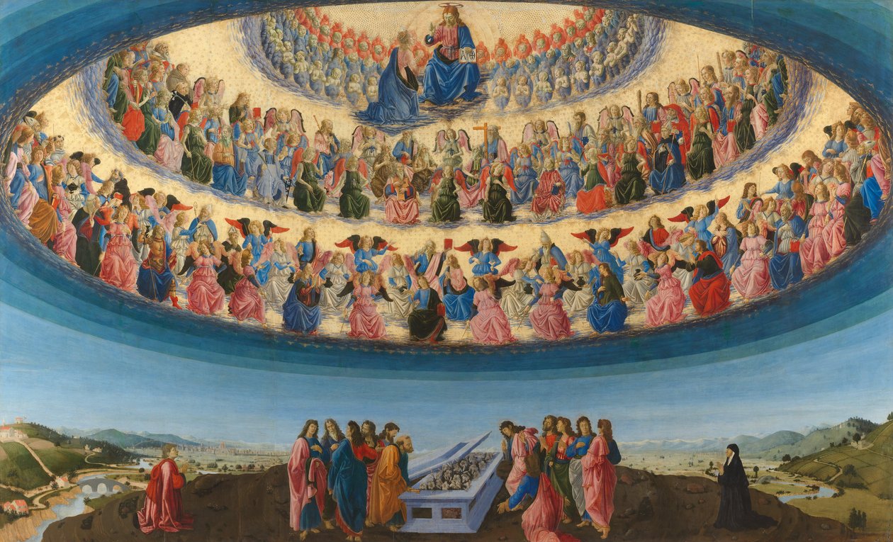 Marys Himmelfärd av Francesco Botticini