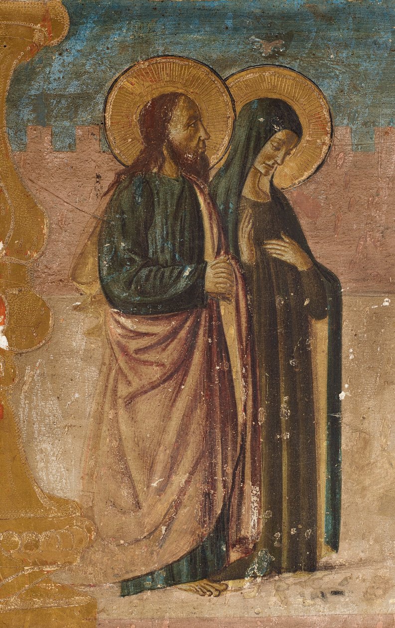 Heliga Anna och Joachim av Francesco Botticini
