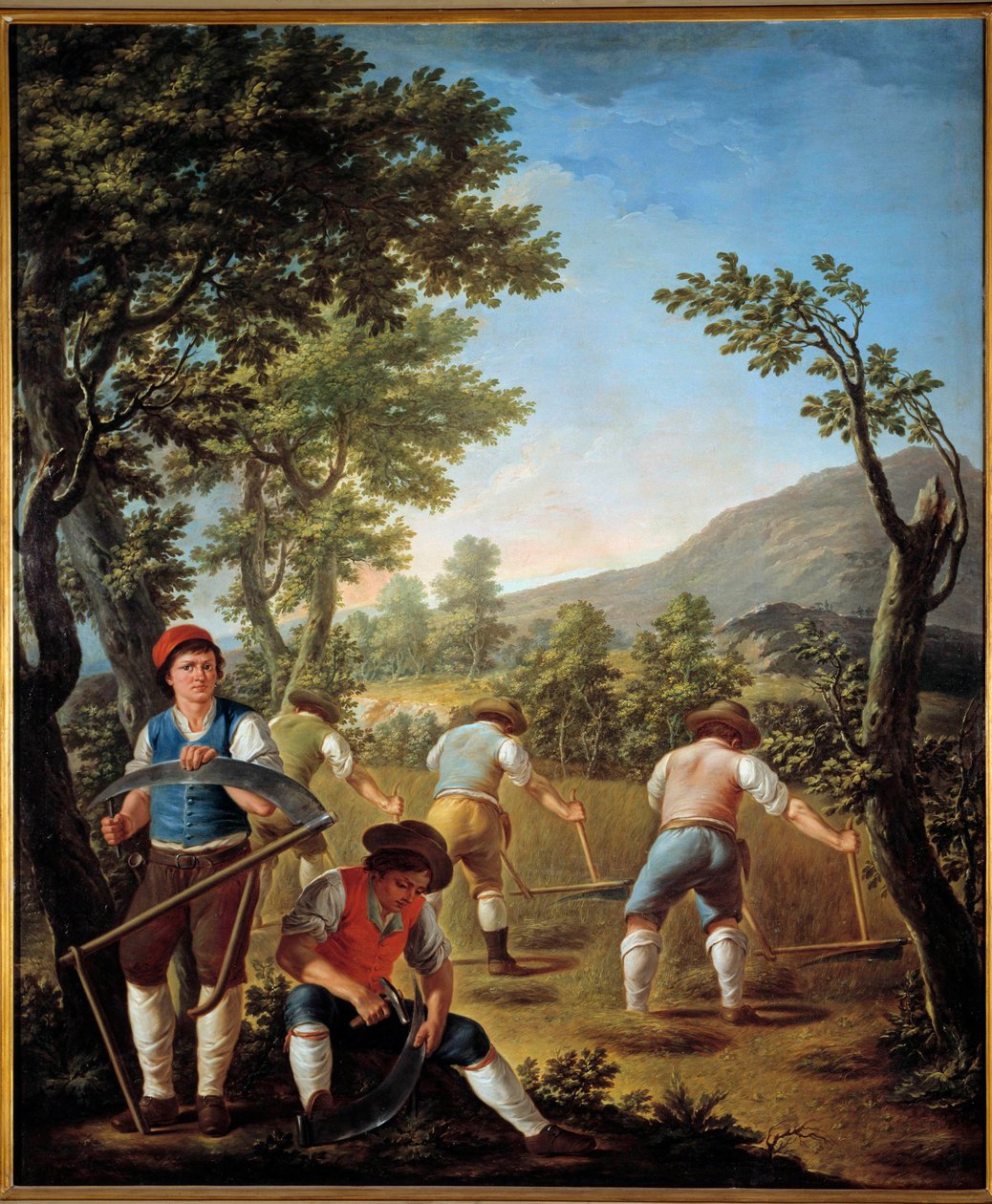 Skörd eller sommarmålning av Francesco Celebrano (1729-1814) 1789 Casete, Royal Palace av Francesco Celebrano