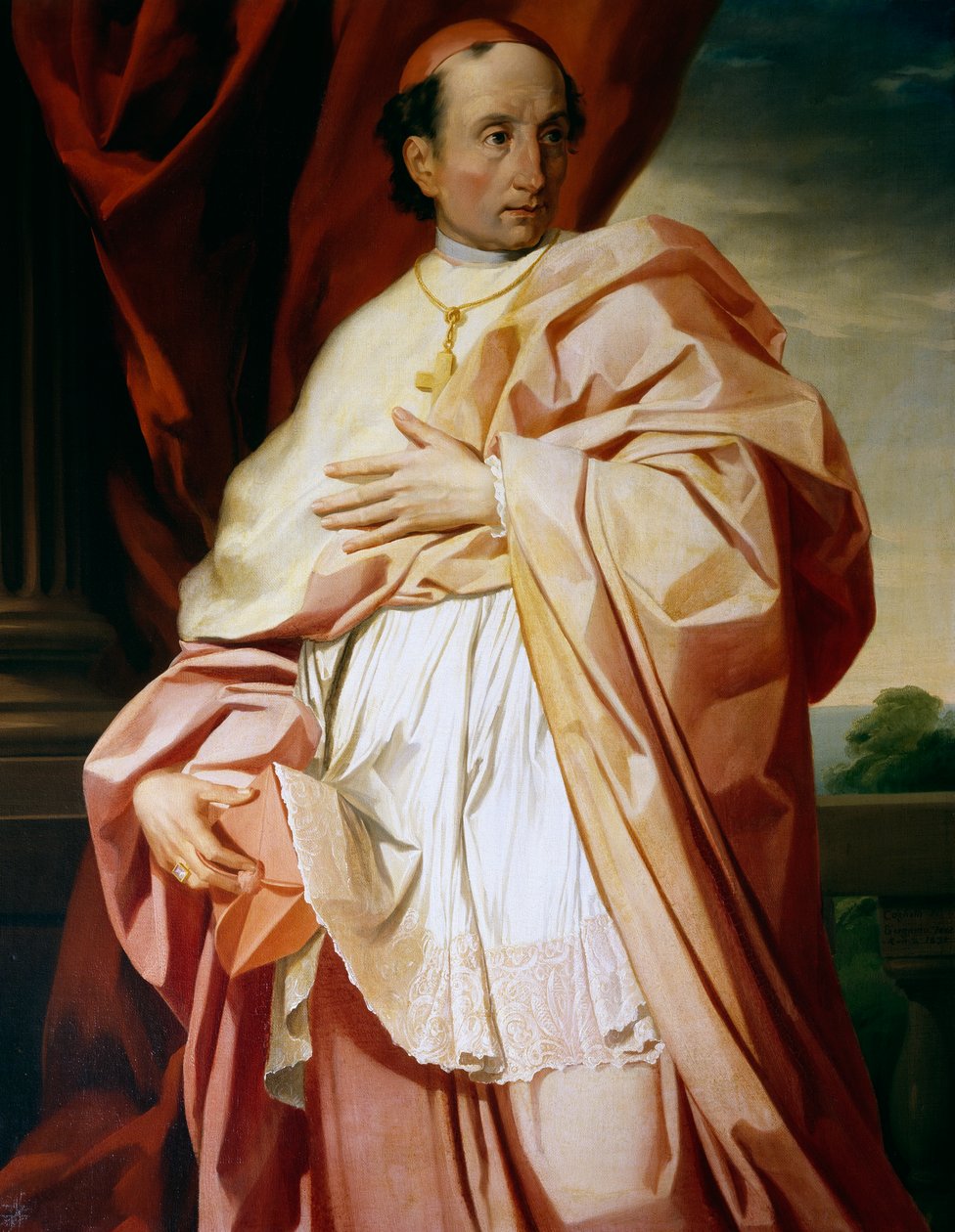 Porträtt av Cesare Nembrini Pironi Gonzaga (Ancona av Francesco Coghetti