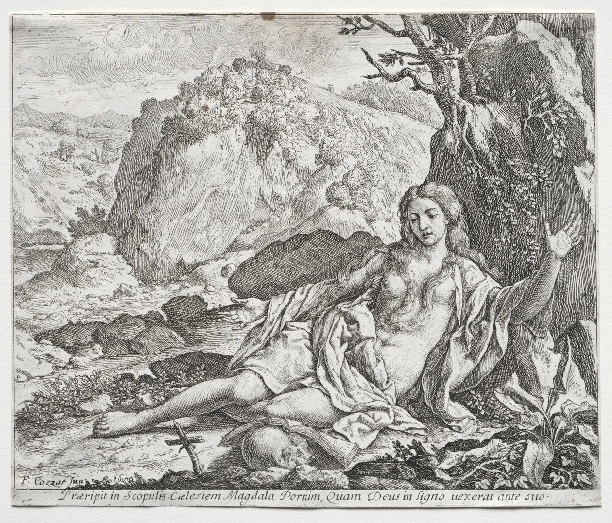 Den ångerfulla Magdalen, 1650. av Francesco Cozza