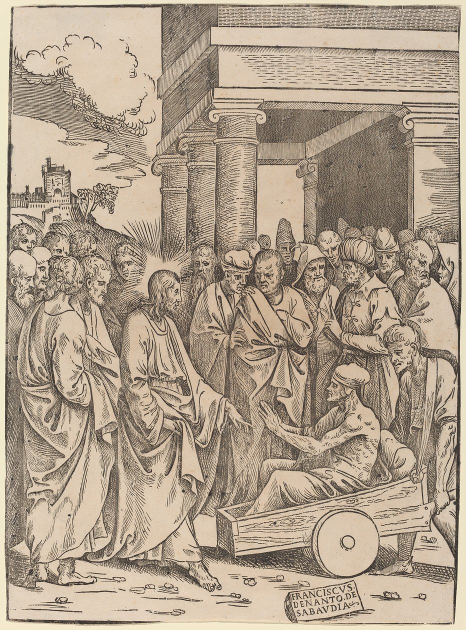 Lazarus uppståndelse av Francesco Denanto