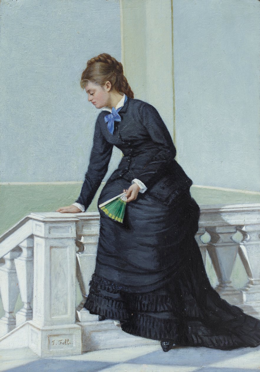 Den svartsjuke, ca 1875-78 (olja på pannå) av Francesco Folli