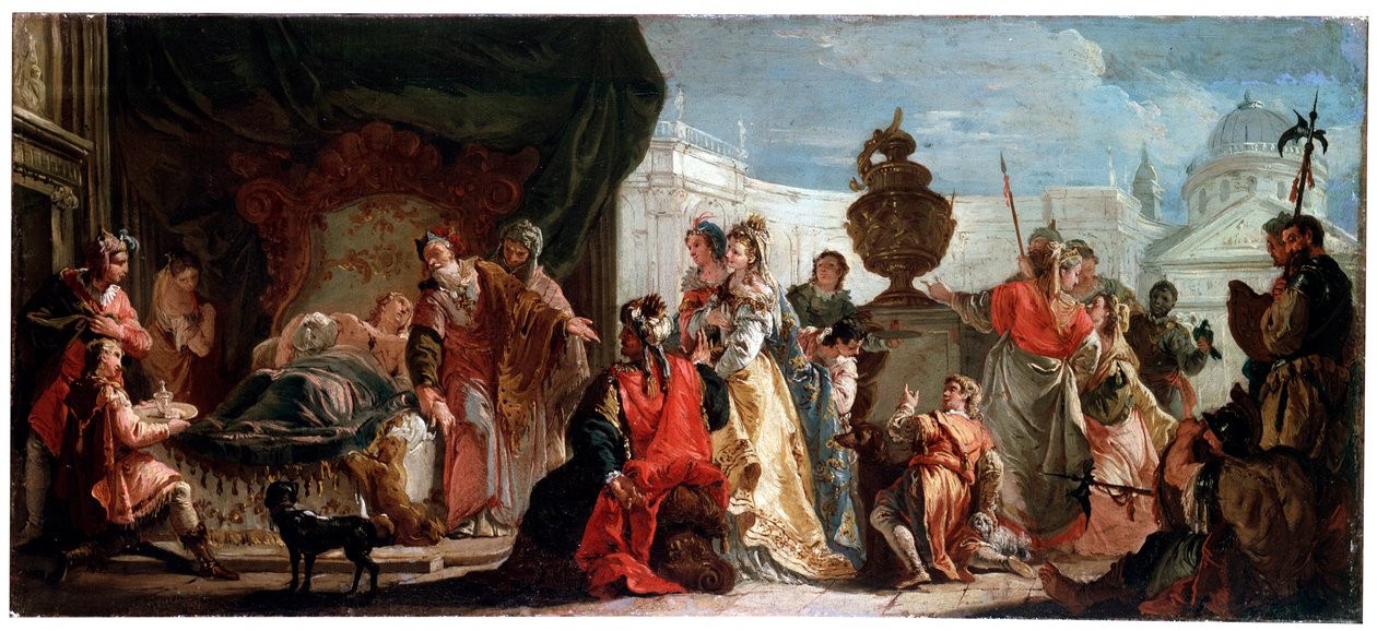 Antiochos och Stratonice, 1700-talet av Francesco Fontebasso