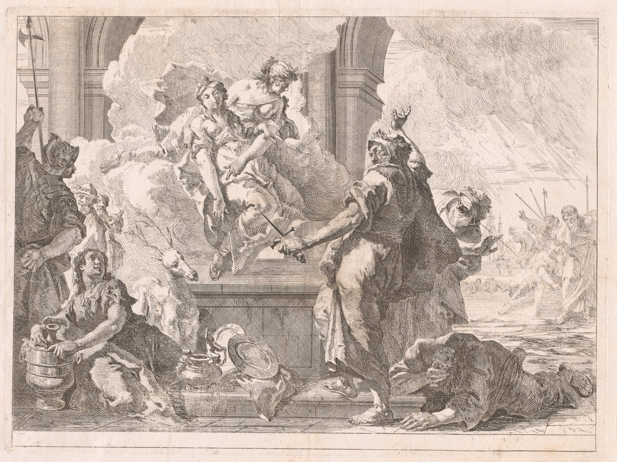 Offret av Iphigenia av Francesco Fontebasso