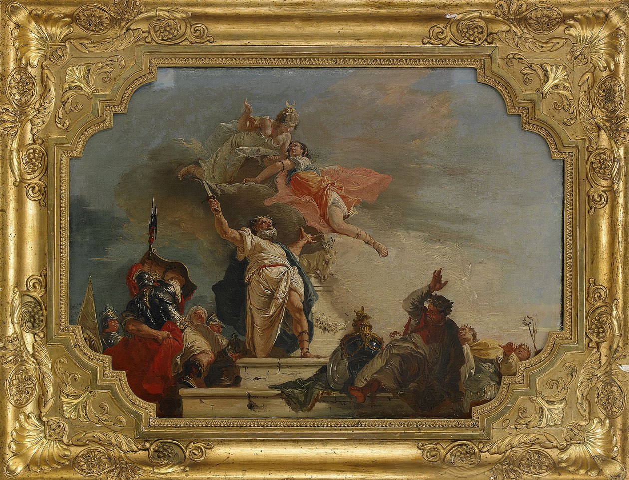 Iphigeniens offer, 1700-talet av Francesco Fontebasso