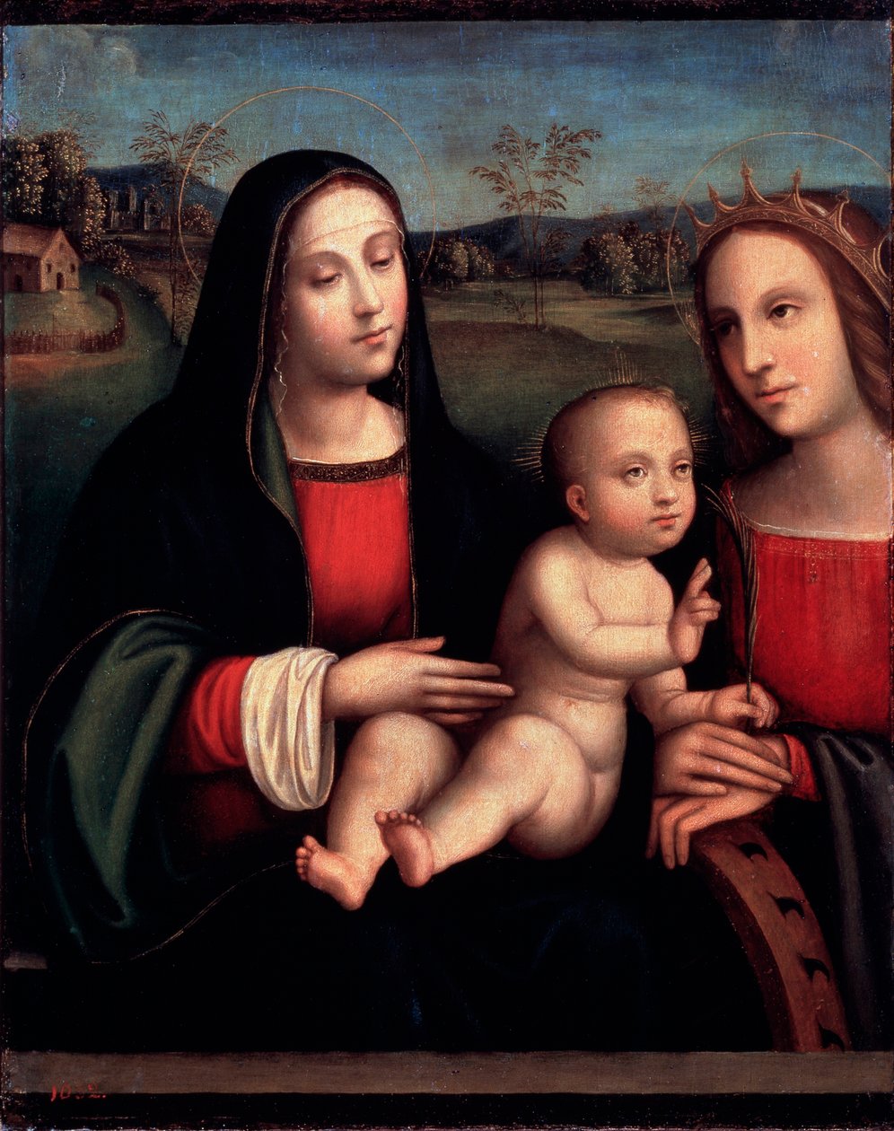 Jungfru och barn, 1400- eller tidigt 1500-tal av Francesco Francia