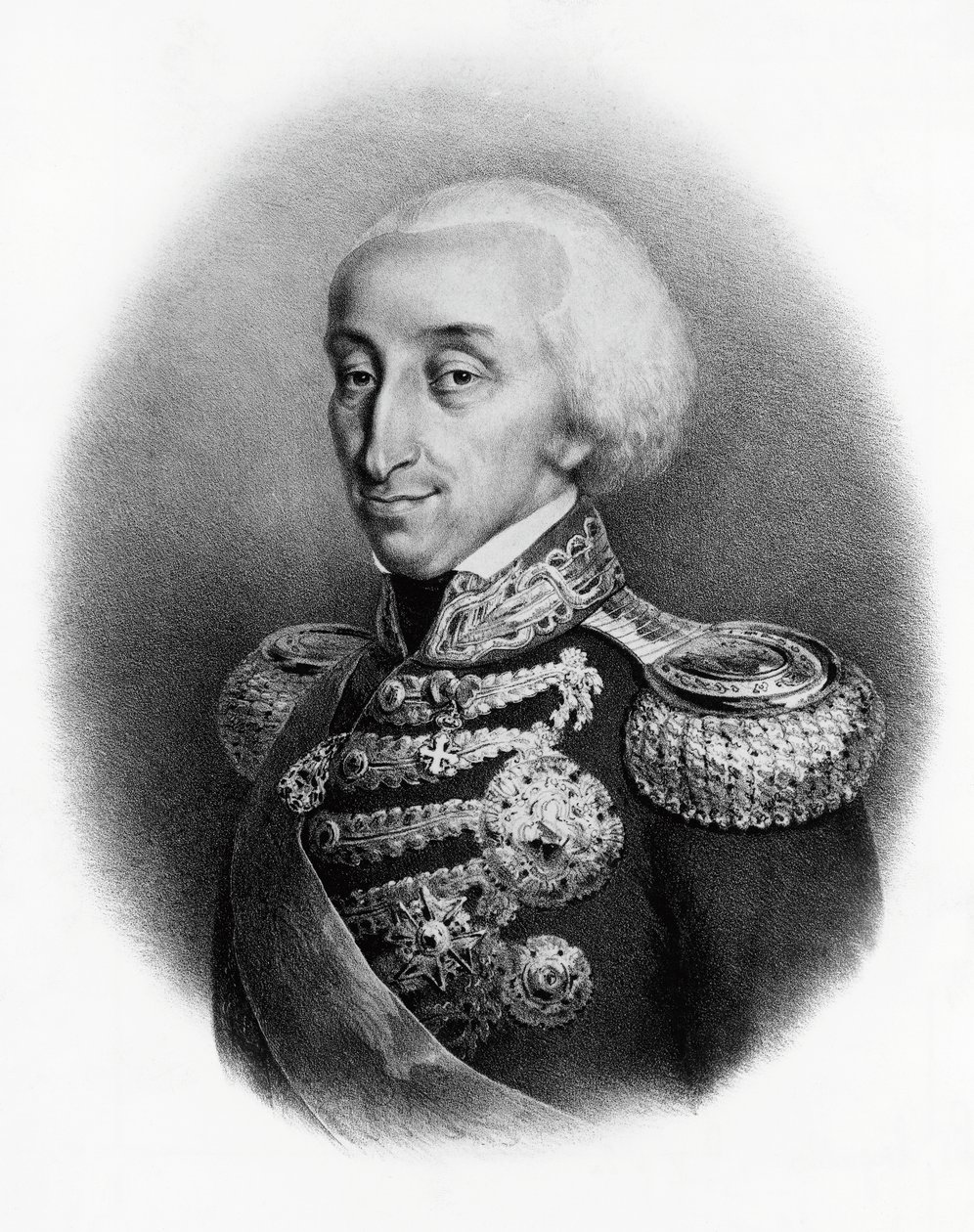 Porträtt av Vittorio Emanuele I av Savojen (1759-1824), kung av Sardinien av Francesco Gonin
