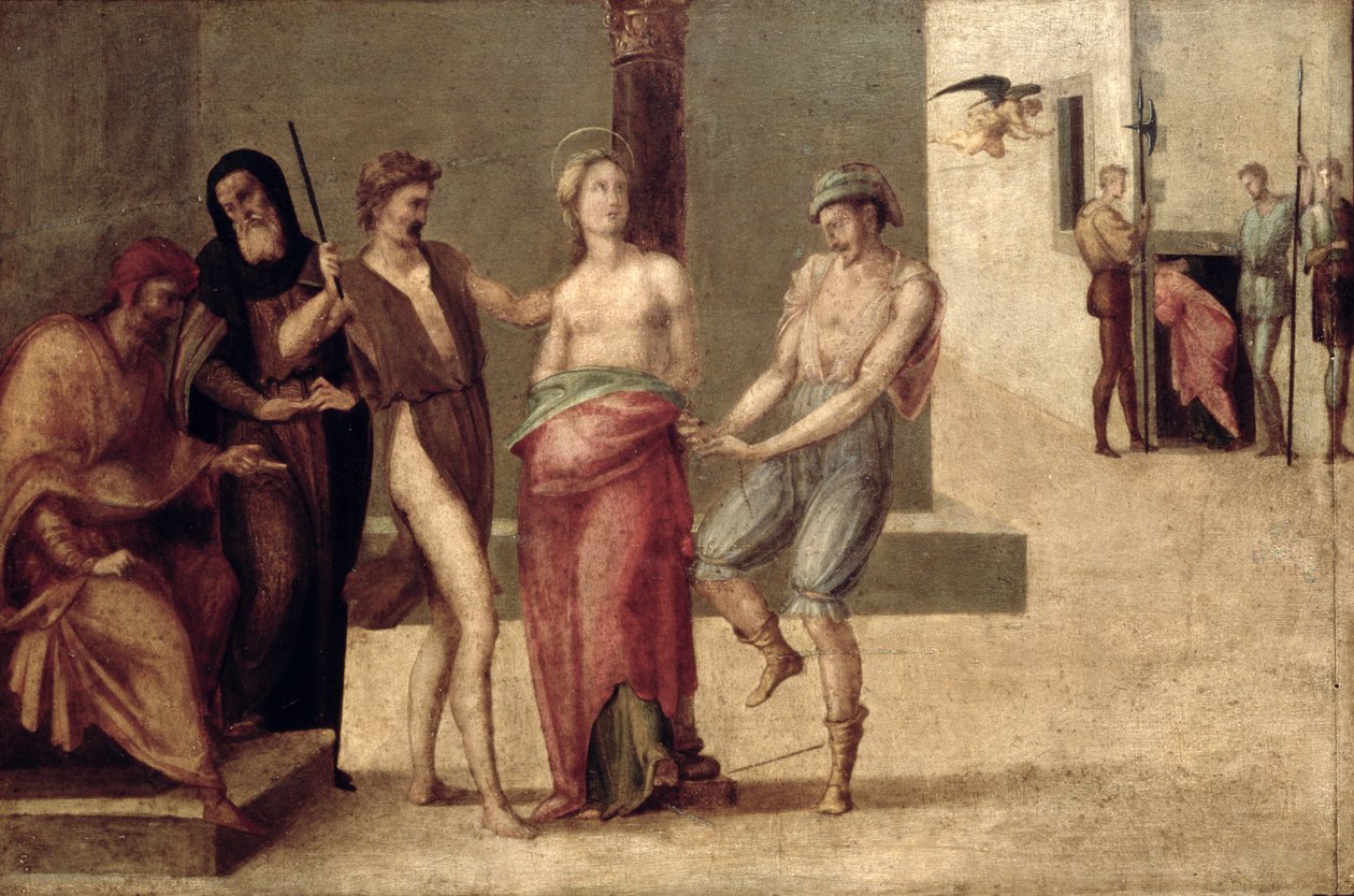 The Martyrdom of St. Agnes (panel) av Francesco Granacci