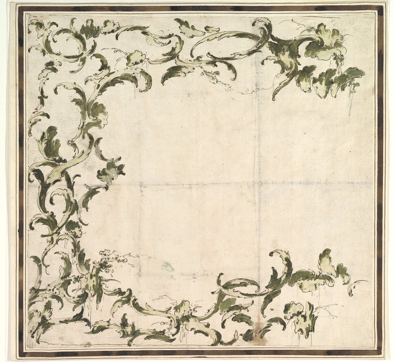Design för ett inramningsmotiv, 1712-93. av Francesco Guardi.