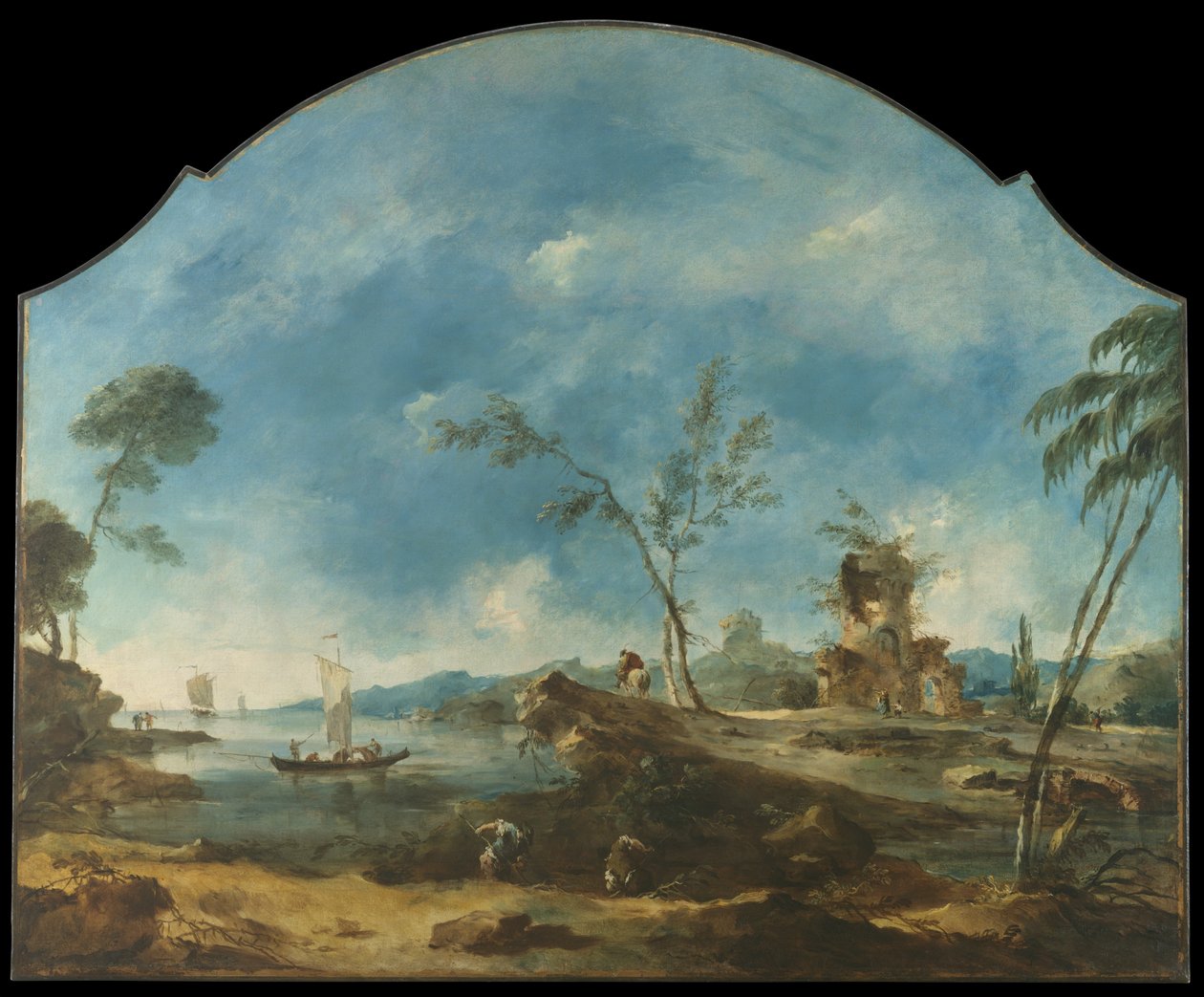 Fantastiskt landskap, ca. 1765. av Francesco Guardi