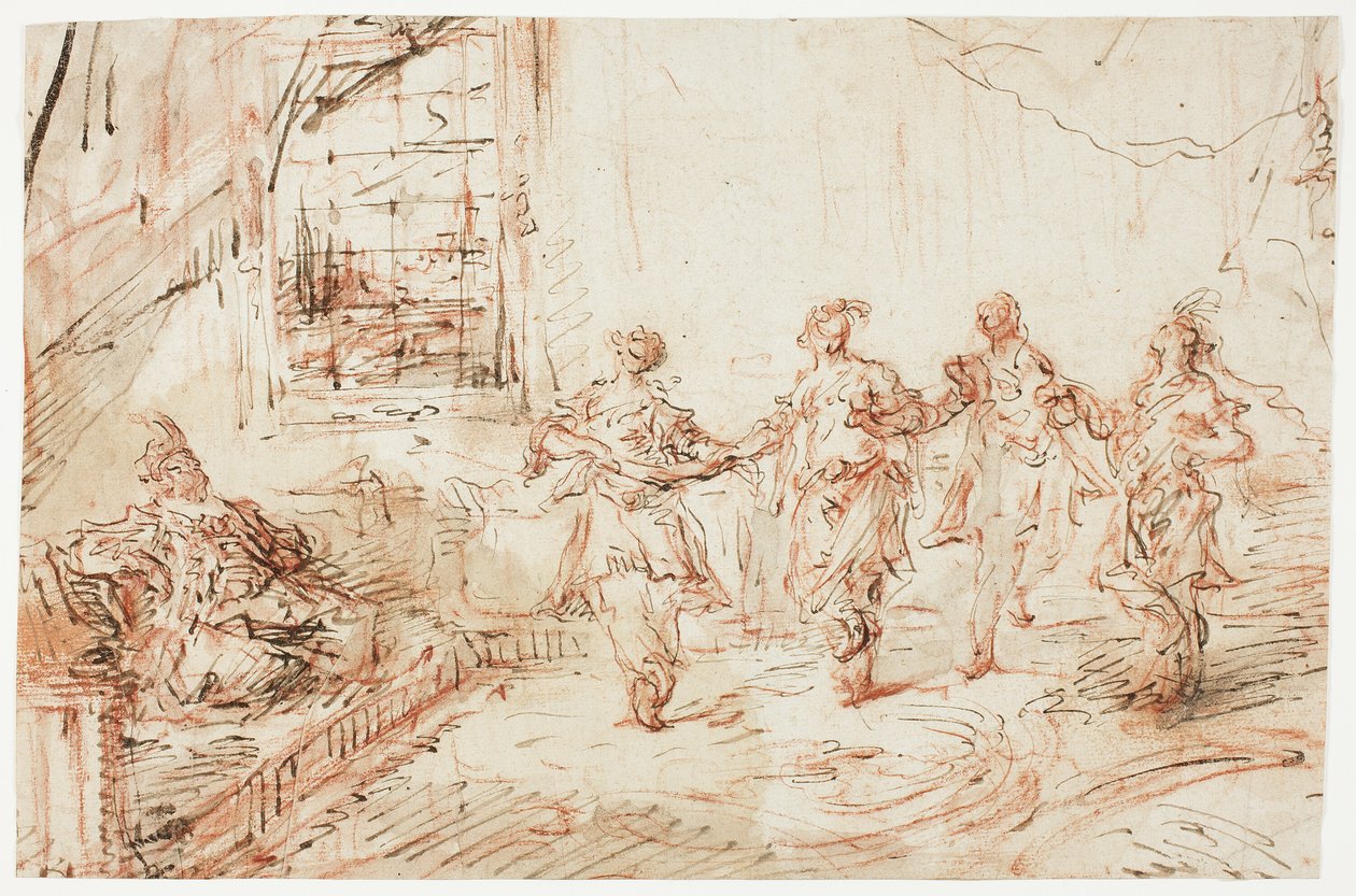 Harem Scene av Francesco Guardi