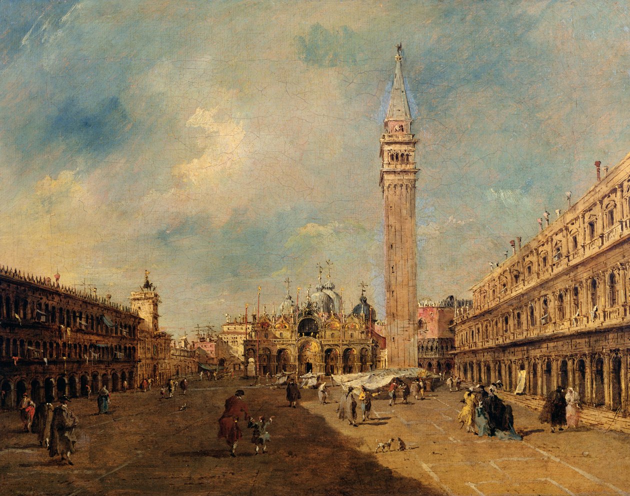 Piazza San Marco, ca 1780 av Francesco Guardi