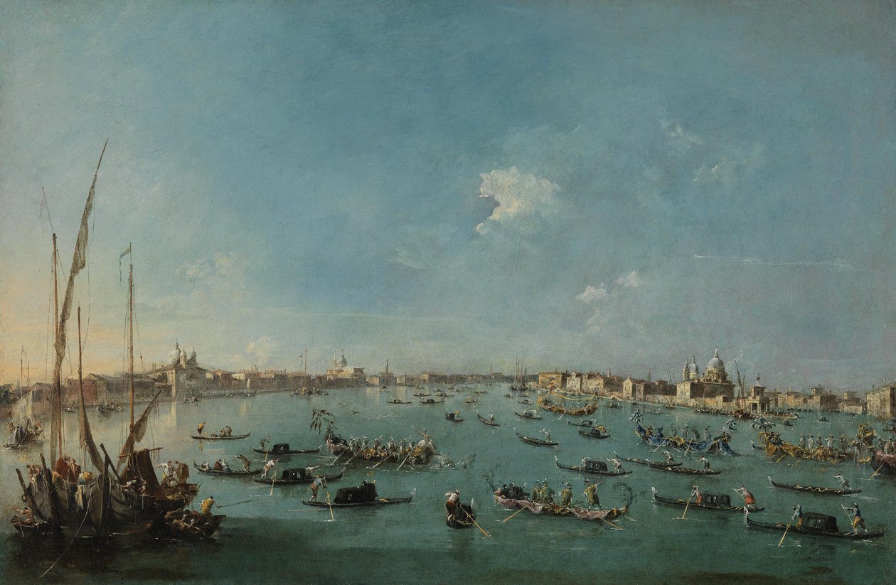 Regatta på Canale della Giudecca av Francesco Guardi