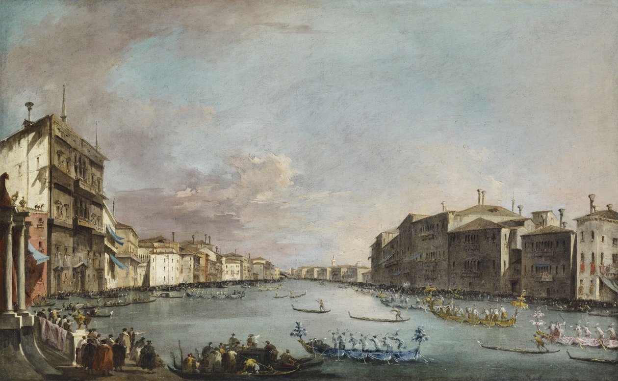 Regatta i Venedig av Francesco Guardi