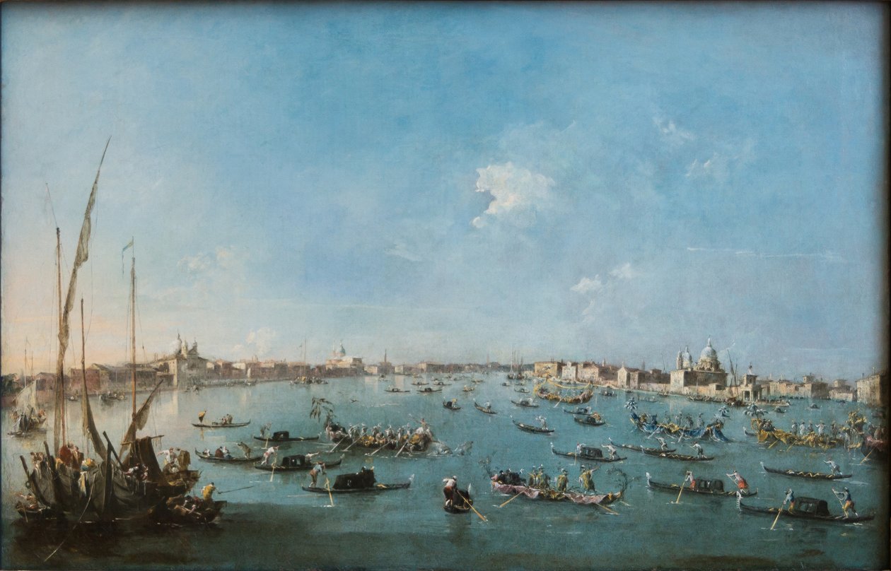 Regatta på Giudecca-kanalen av Francesco Guardi