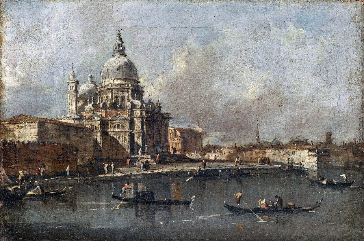 Santa Maria della Salute, Venedig, ca 1780 av Francesco Guardi