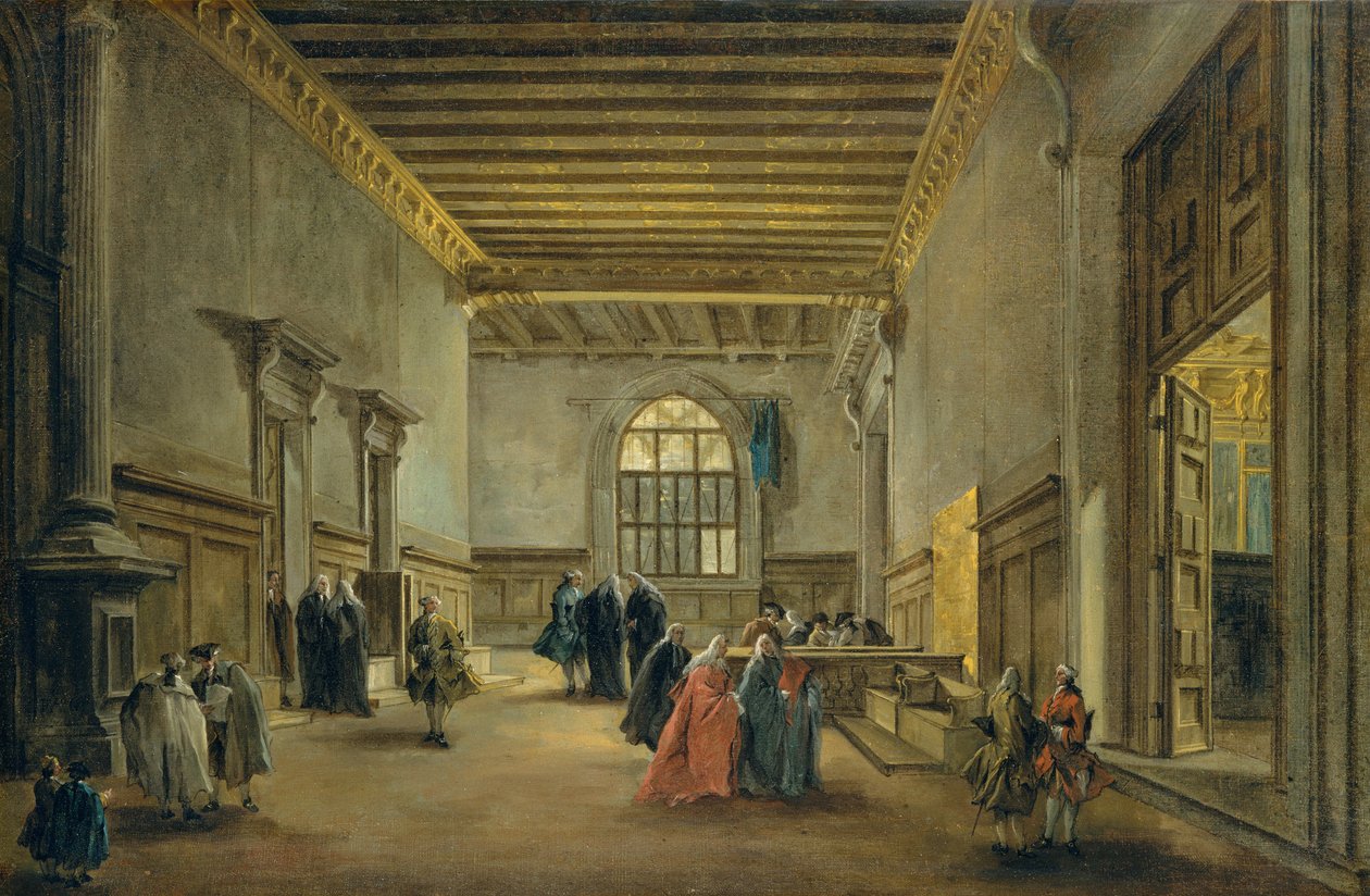 Förkammaren i Sala del Maggior Consiglio, c.1765-68 av Francesco Guardi