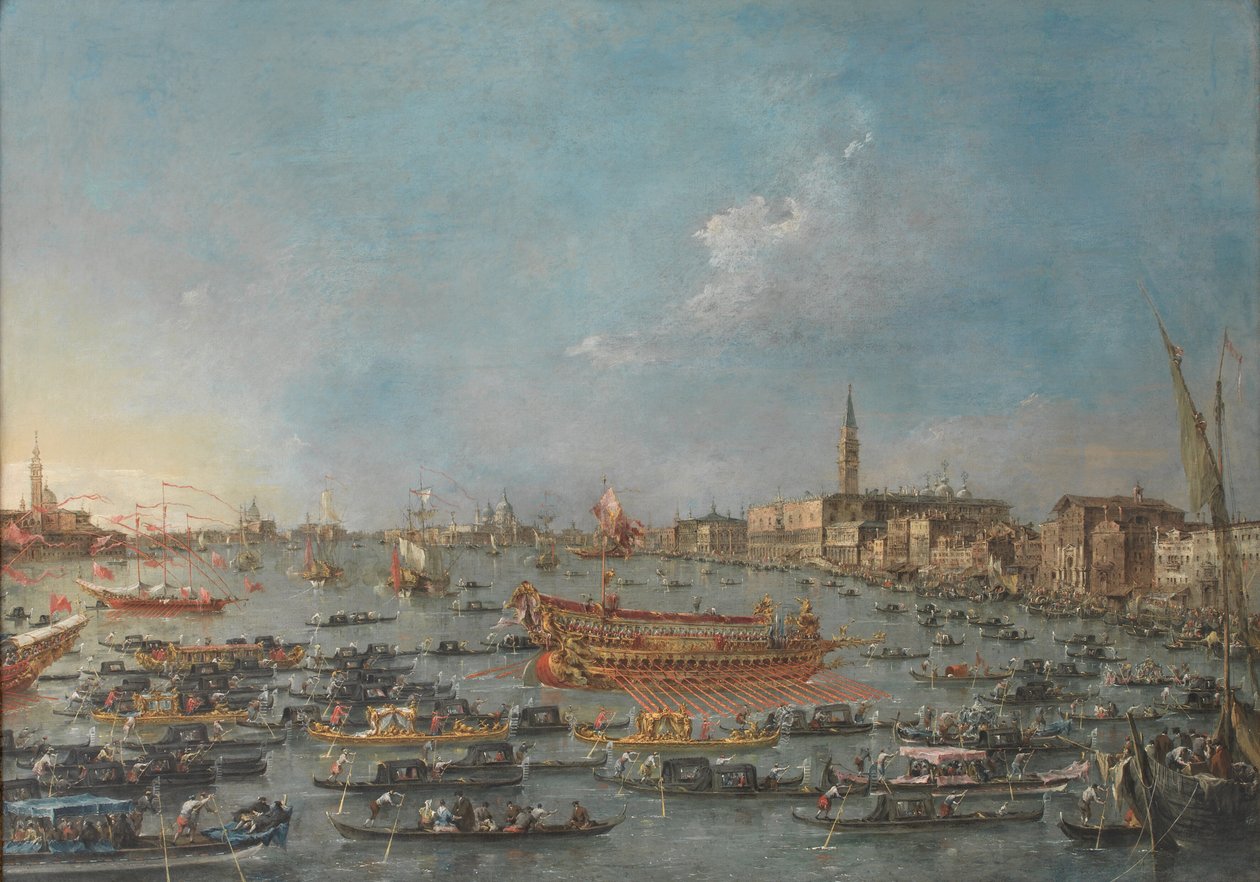 Bucintoro-festivalen i Venedig av Francesco Guardi