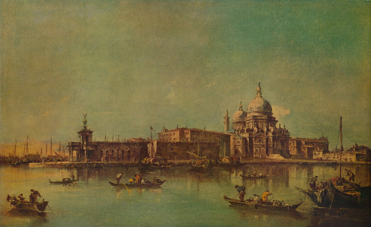 The Dogana and Salute, Venedig, c1775, 1938 av Francesco Guardi