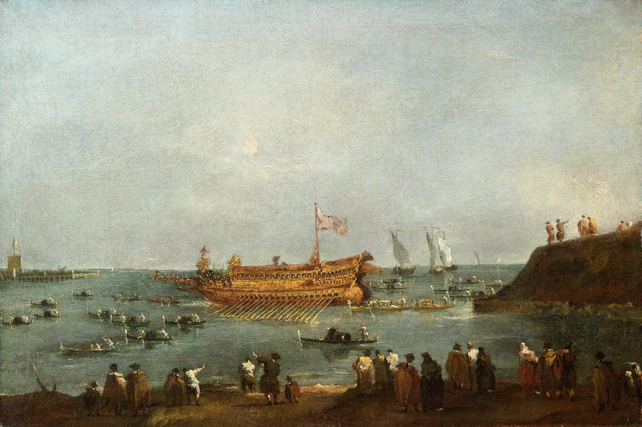 Dogen gifter sig med Adriatiska havet av Francesco Guardi