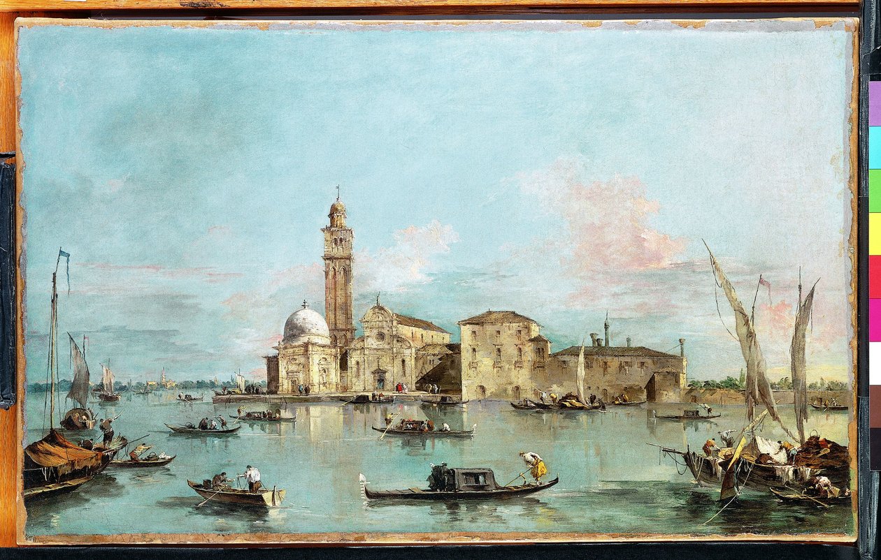 Ön San Michele, Venedig av Francesco Guardi