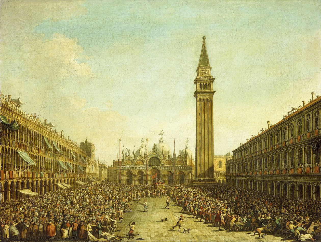Piazza San Marco, på dogens kröningsdag, av Francesco Guardi