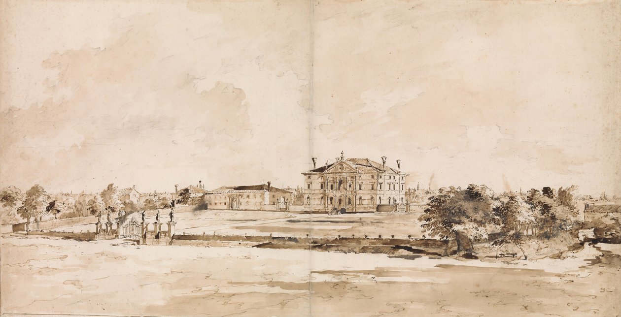 Villa Loredan, nära Treviso, ca. 1778. av Francesco Guardi