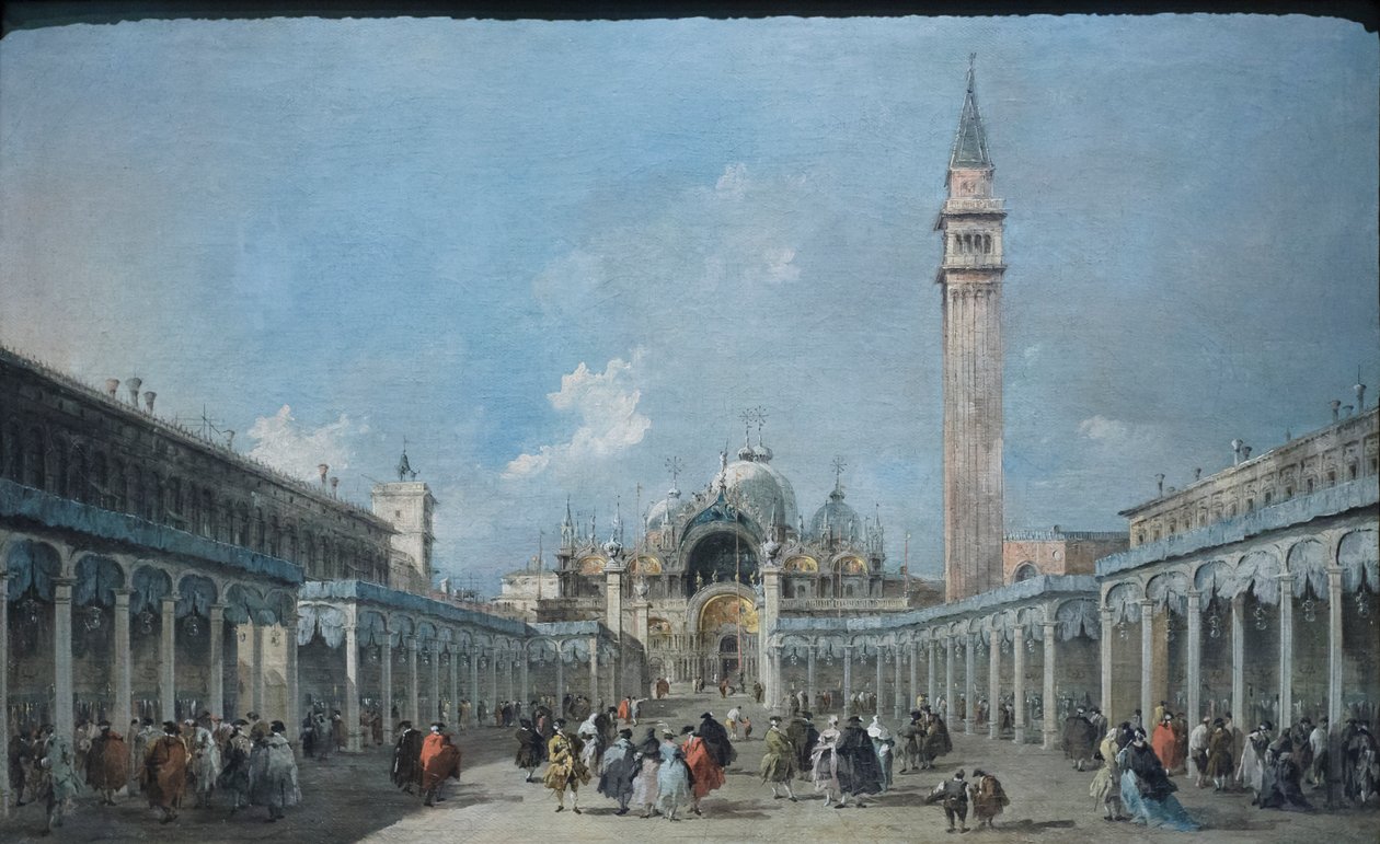 Kristi himmelsfärdshögtiden på Piazza San Marco, ca 1775 (olja på duk) av Francesco Guardi