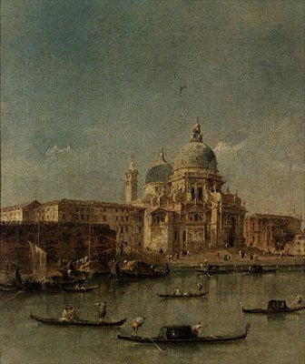 Venedig, Santa Maria della Salute av Francesco Guardi