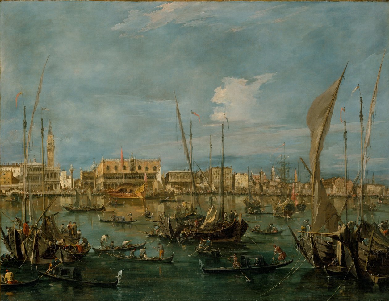 Venedig från Bacino di San Marco, ca 1765 (olja på duk) av Francesco Guardi