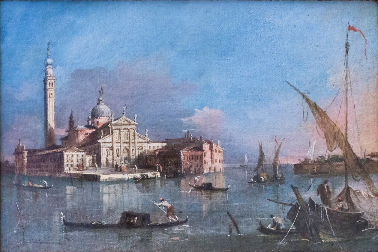 Vy över San Giorgio Maggiore, Francesco Guardi av Francesco Guardi